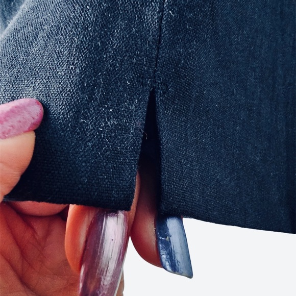 J. Jill Linen Stretch Pull On Pants color Navy Blue - Picture 5 of 11